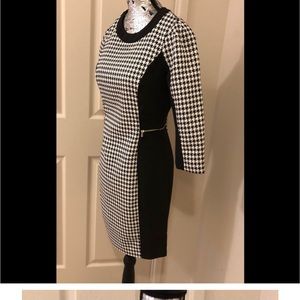 Office Ready - Houndstooth H&M Long Sleeve Dress (nwot)